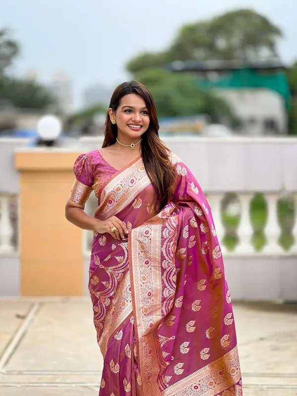 Banarasi_Silk_Jacquard_Saree_With_Blouse_Piece