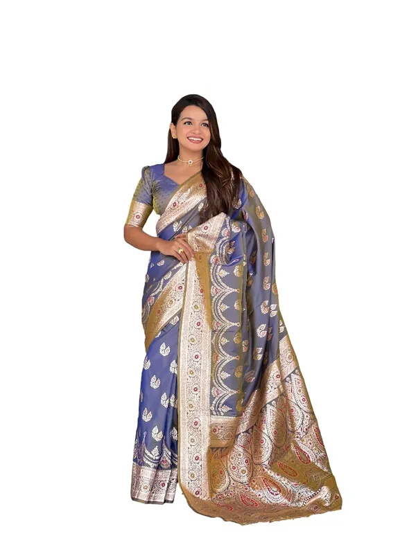 Banarasi_Silk_Jacquard_Saree_With_Blouse_Piece