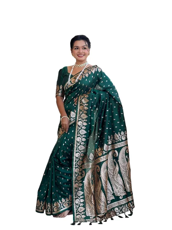 Banarasi_Silk_Jacquard_Saree_With_Blouse_Piece