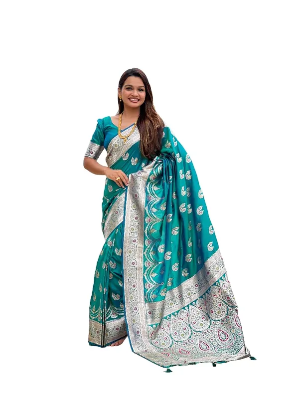 Banarasi_Silk_Jacquard_Saree_With_Blouse_Piece