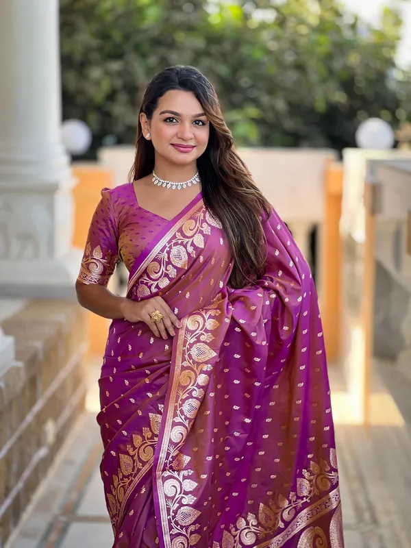 Banarasi_Silk_Jacquard_Saree_With_Blouse_Piece