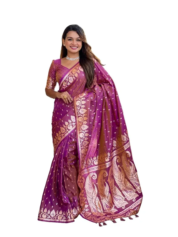 Banarasi_Silk_Jacquard_Saree_With_Blouse_Piece