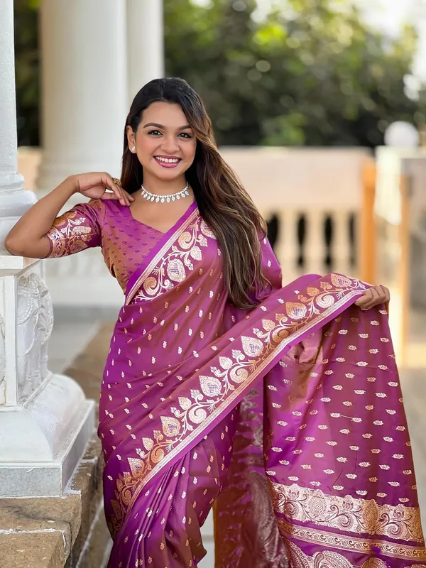 Banarasi_Silk_Jacquard_Saree_With_Blouse_Piece