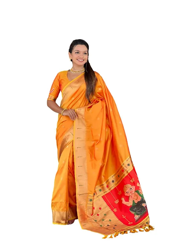 Women_Litchi_Silk_Paithani_Jacquard_Saree_With_Blouse_Piece