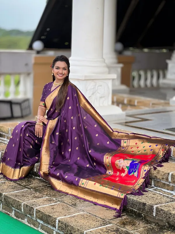 Women_Litchi_Silk_Paithani_Jacquard_Saree_With_Blouse_Piece