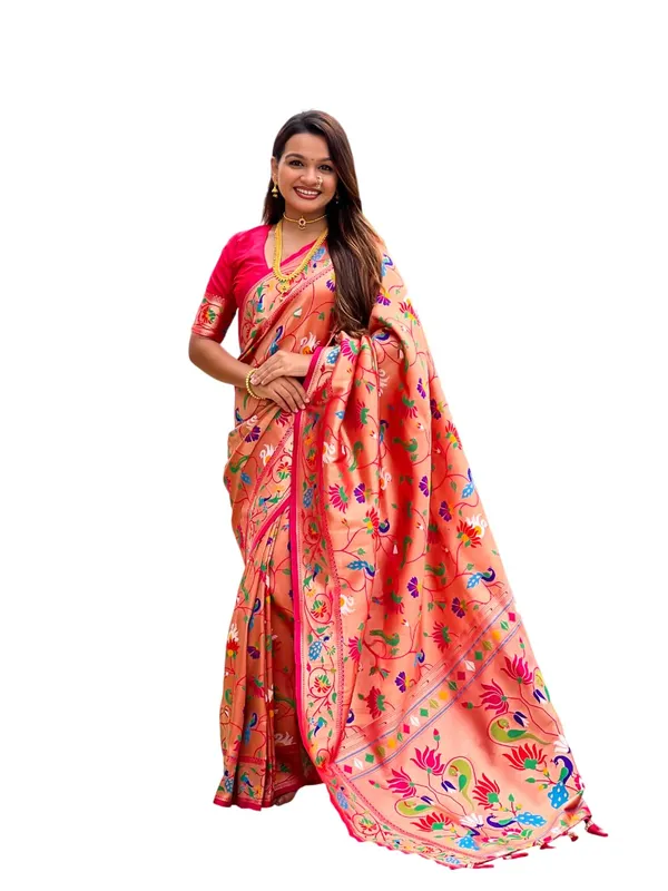 Women_Litchi_Silk_Paithani_Jacquard_Saree_With_Unstitched_Blouse_Piece