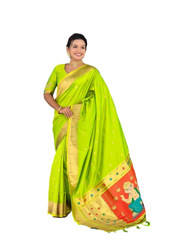Women_Litchi_Silk_Paithani_Jacquard_Saree_With_Blouse_Piece