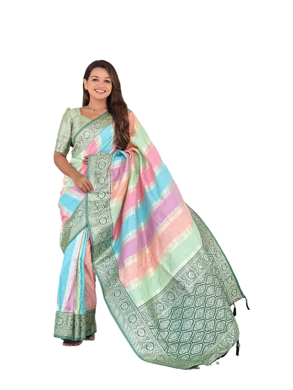 Women_Litchi_Silk_Jacquard_Saree_With_Blouse_Piece