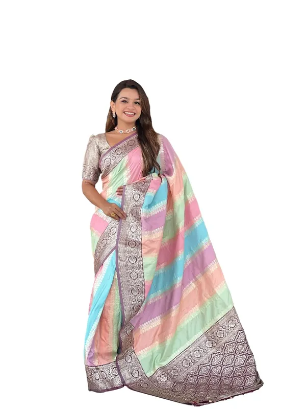 Women_Litchi_Silk_Jacquard_Saree_With_Blouse_Piece