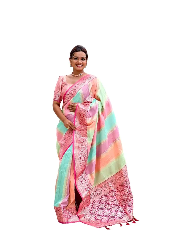 Women_Litchi_Silk_Jacquard_Saree_With_Blouse_Piece