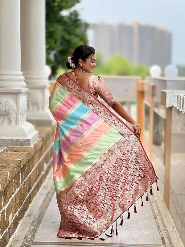 Women_Litchi_Silk_Jacquard_Saree_With_Blouse_Piece