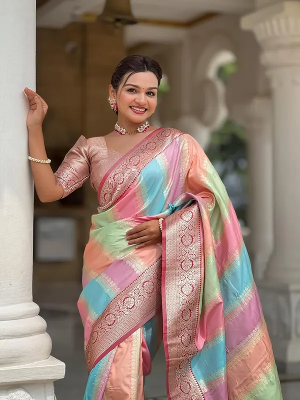Women_Litchi_Silk_Jacquard_Saree_With_Blouse_Piece