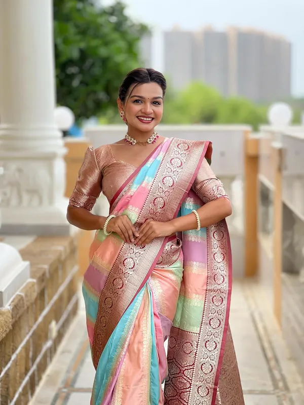 Women_Litchi_Silk_Jacquard_Saree_With_Blouse_Piece