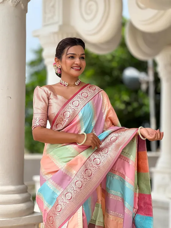 Women_Litchi_Silk_Jacquard_Saree_With_Blouse_Piece