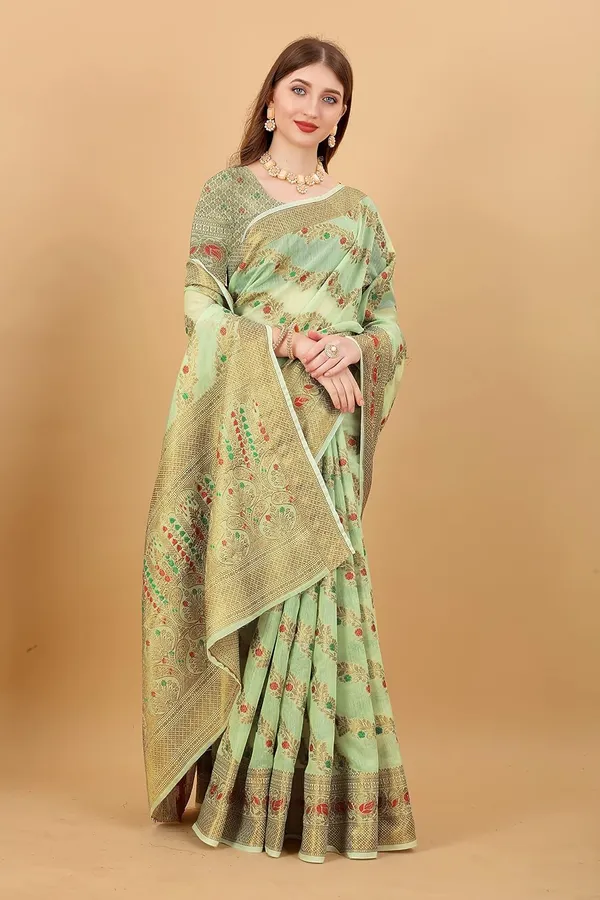 Women_Banarasi_Silk_Saree_With_Blouse_Piece