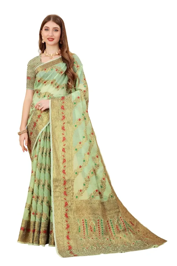 Women_Banarasi_Silk_Saree_With_Blouse_Piece