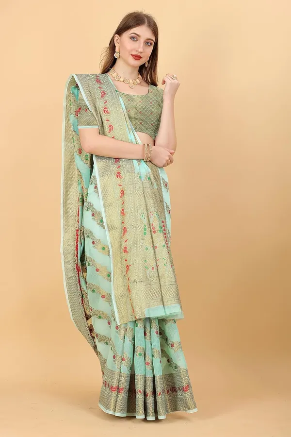 Women_Banarasi_Silk_Saree_With_Blouse_Piece