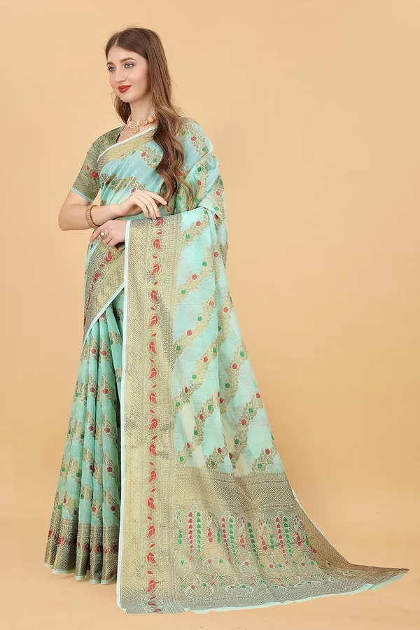 Women_Banarasi_Silk_Saree_With_Blouse_Piece