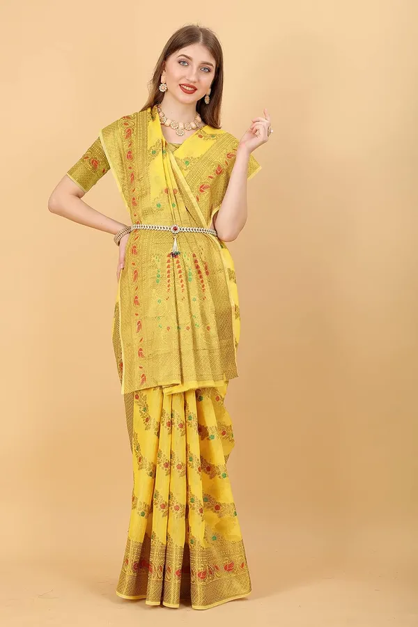 Women_Banarasi_Silk_Saree_With_Blouse_Piece