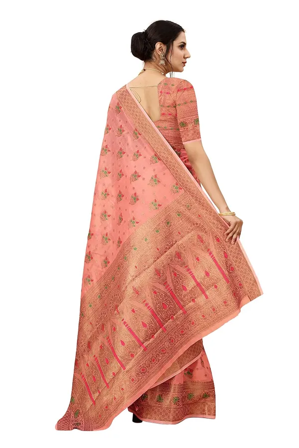 Women_Cotton_Silk_Kanjeevaram_Saree_With_Blouse_Piece