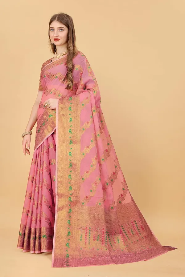 Women_Banarasi_Silk_Saree_With_Blouse_Piece