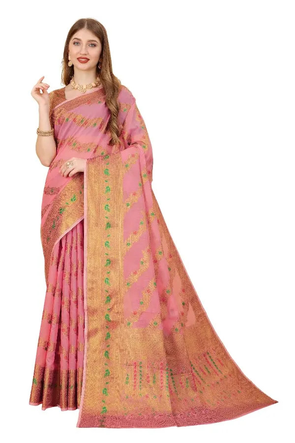 Women_Banarasi_Silk_Saree_With_Blouse_Piece
