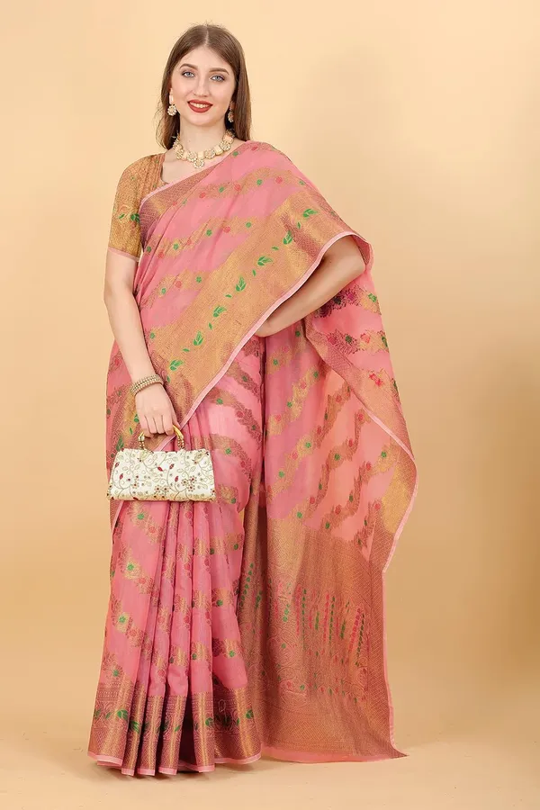 Women_Banarasi_Silk_Saree_With_Blouse_Piece
