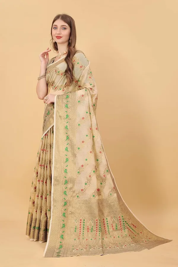 Women_Banarasi_Silk_Saree_With_Blouse_Piece