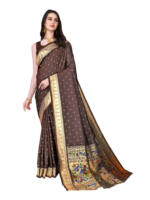 Women_Litchi_Silk_Paithani_Saree_With_Blouse_Piece