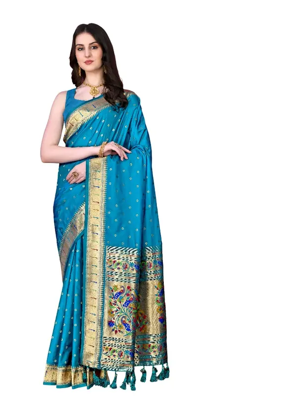 Women_Paithani_Silk_Saree_With_Blouse_Piece