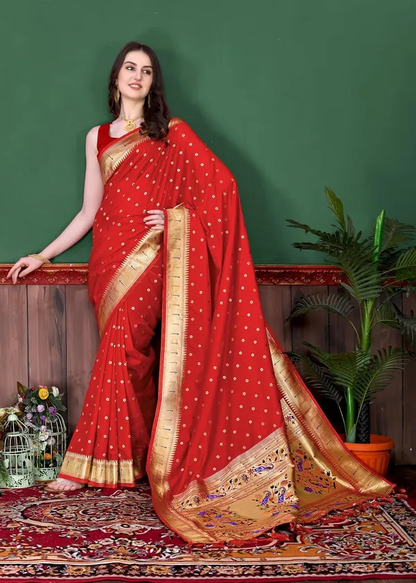 Women_Litchi_Silk_Paithani_Saree_With_Blouse_Piece