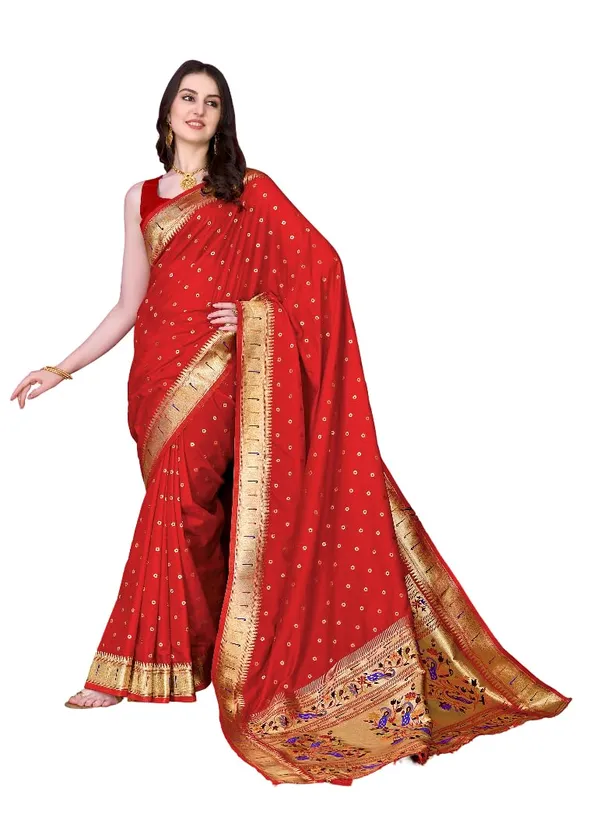 Women_Litchi_Silk_Paithani_Saree_With_Blouse_Piece
