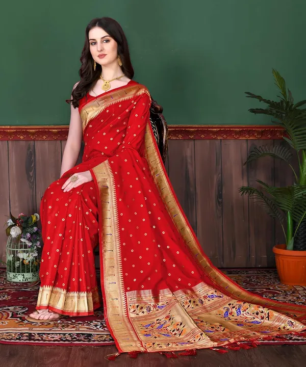 Women_Litchi_Silk_Paithani_Saree_With_Blouse_Piece