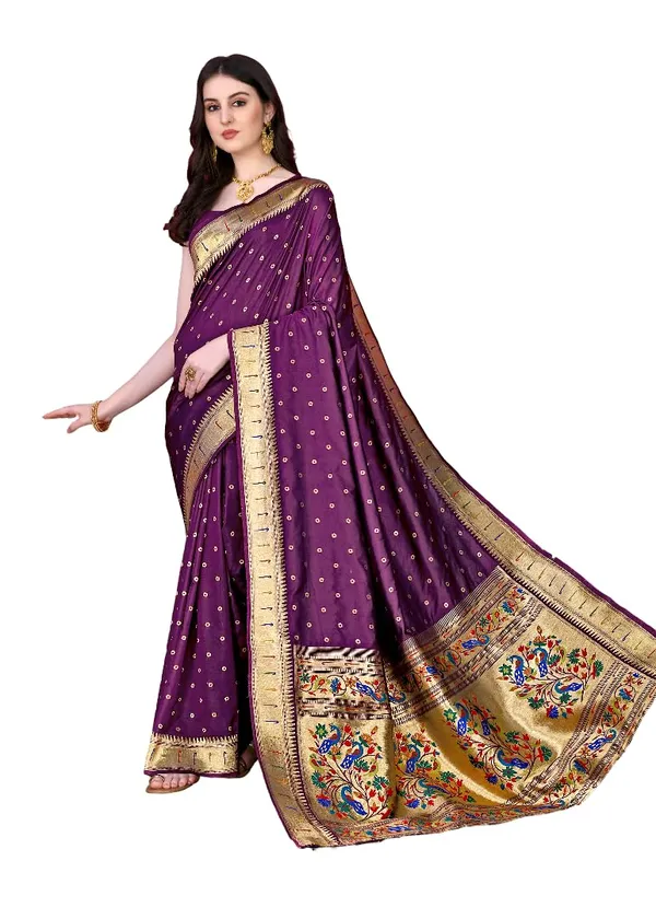 Women_Paithani_Silk_Saree_With_Blouse_Piece