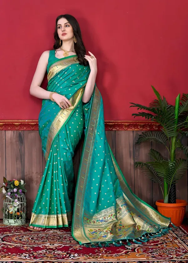 Women_Paithani_Silk_Saree_With_Blouse_Piece