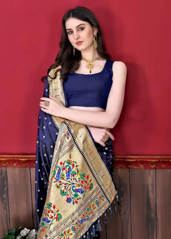 Women_Paithani_Silk_Saree_With_Blouse_Piece