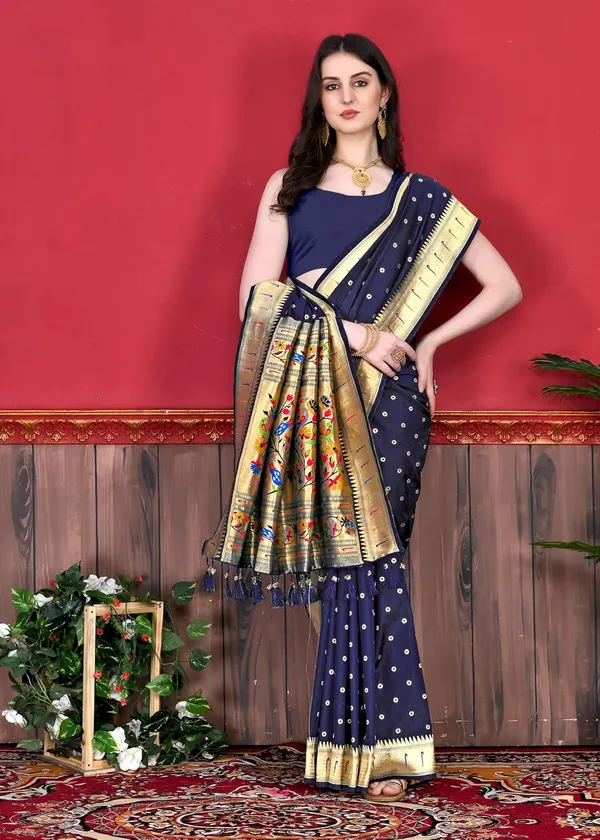Women_Paithani_Silk_Saree_With_Blouse_Piece