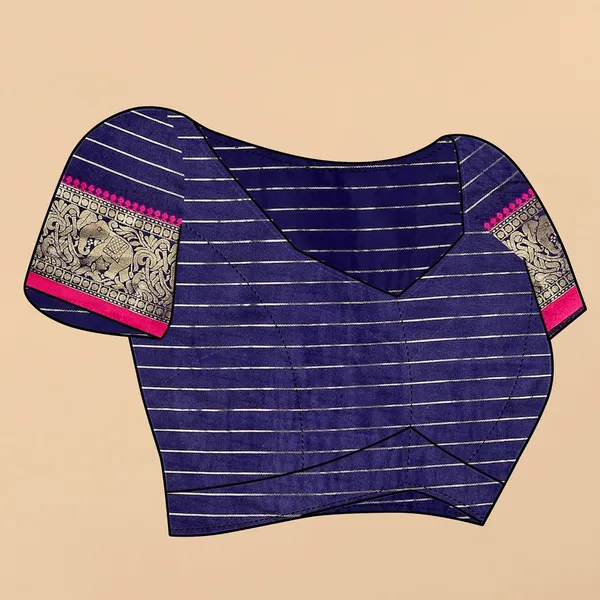 Paithani_Silk_Blend_Woven_Saree_With_Unstitched_Blouse_Piece