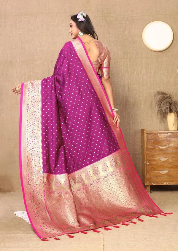 Women_Lichi_Silk_Kanjivaram_Saree_With_Unstitched_Blouse_Piece