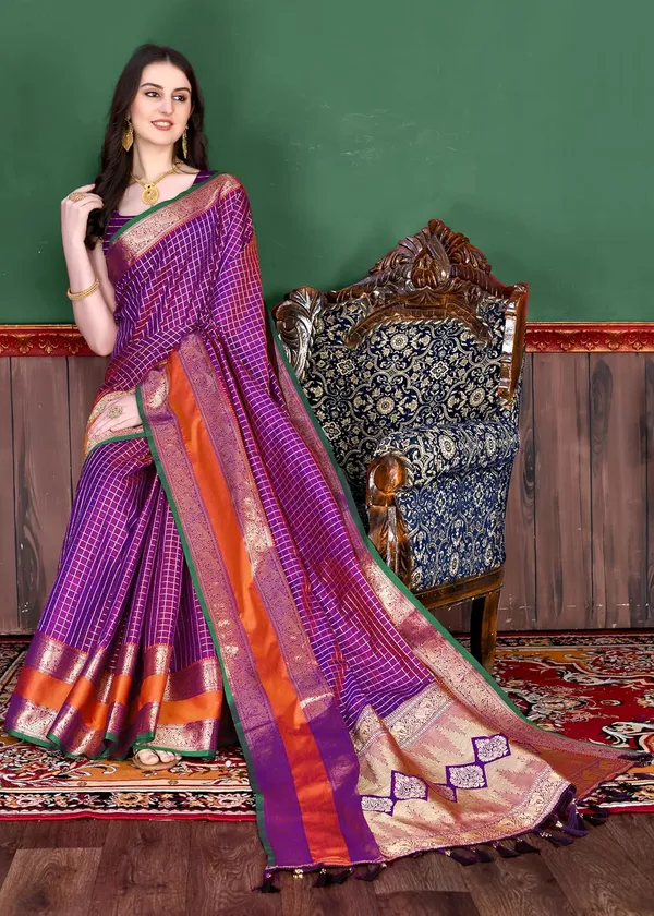 Women_Paithani_Silk_Blend_Woven_Saree_With_Unstitched_Blouse_Piece