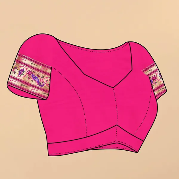 Women_Litchi_Silk_Paithani_Saree_With_Blouse_Piece