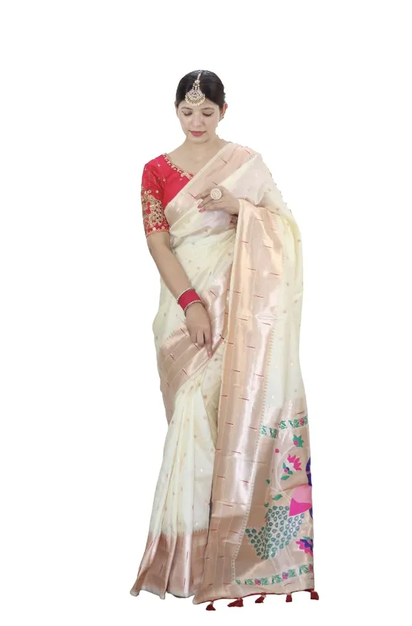 Women_Lichi_Silk_Kanjivaram_Saree_With_Blouse_Piece