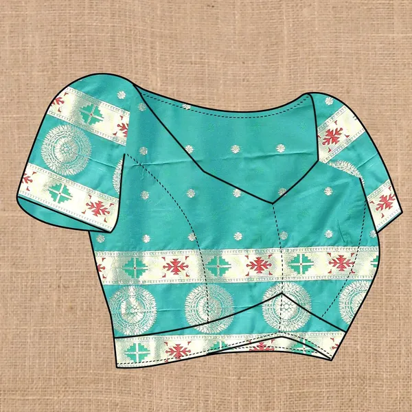 Women_Paithani_Lichi_Silk_Kanjivaram_Saree_With_Blouse_Piece