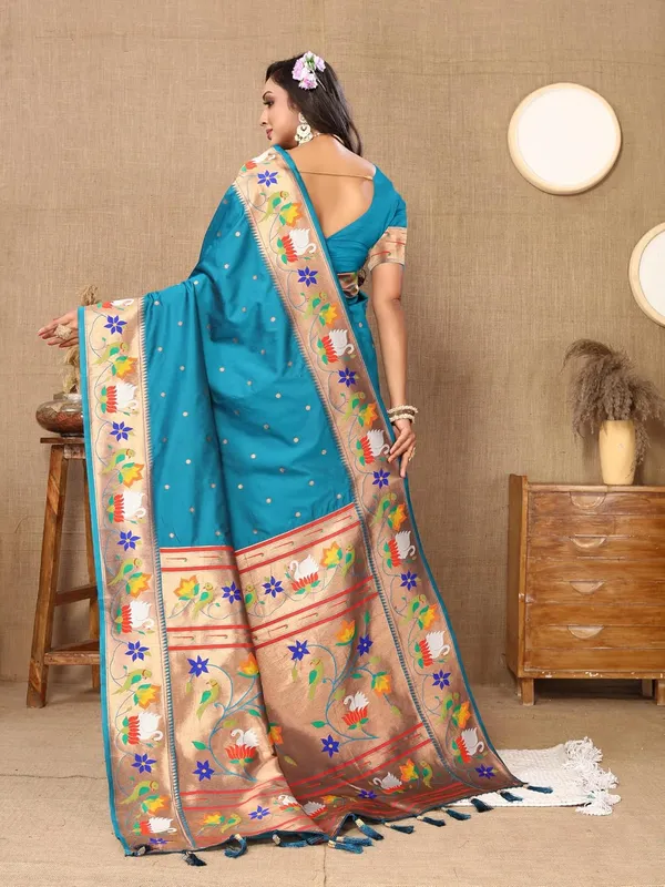 WoMensilk_Paithani_Saree_With_Blouse_Piece