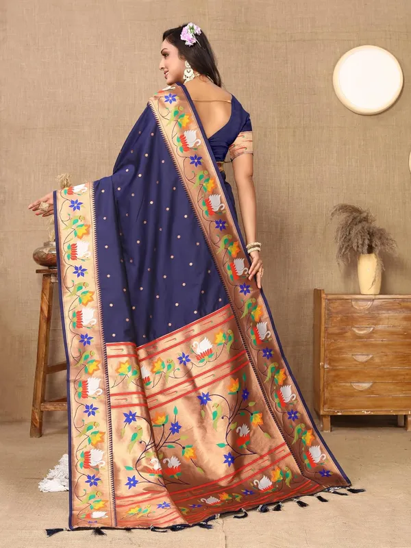 WoMensilk_Paithani_Saree_With_Blouse_Piece