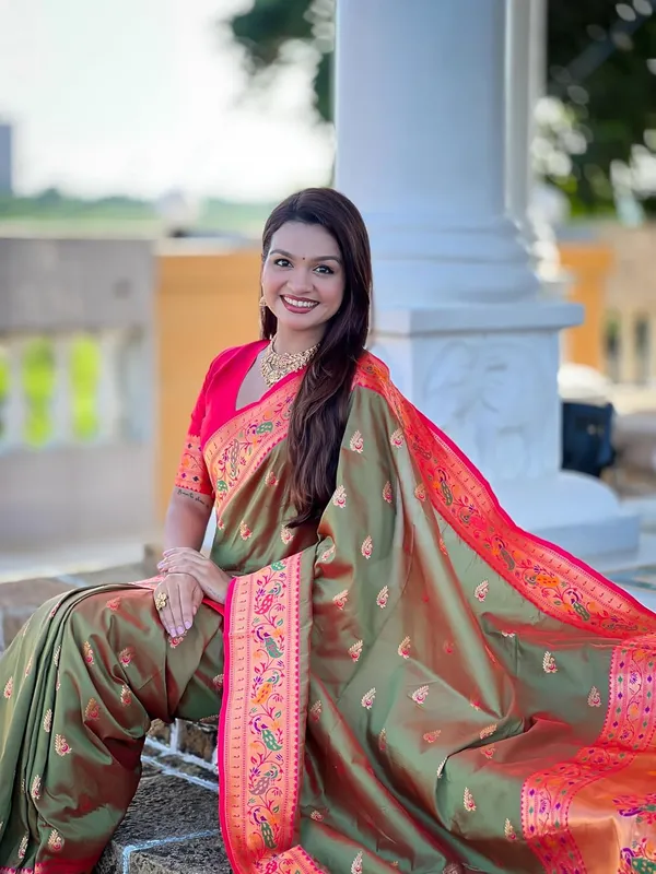 Women_Paithani_Silk_Saree_With_Blouse_Piece