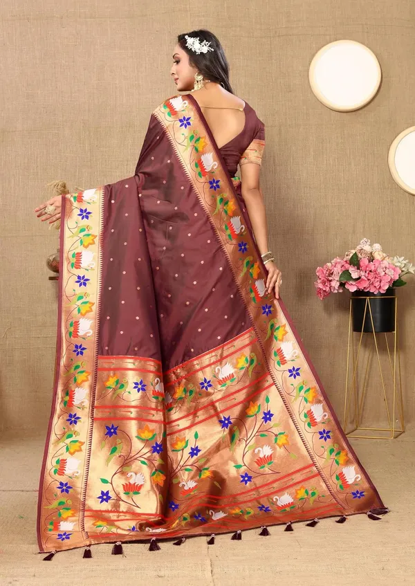 WoMensilk_Paithani_Saree_With_Blouse_Piece