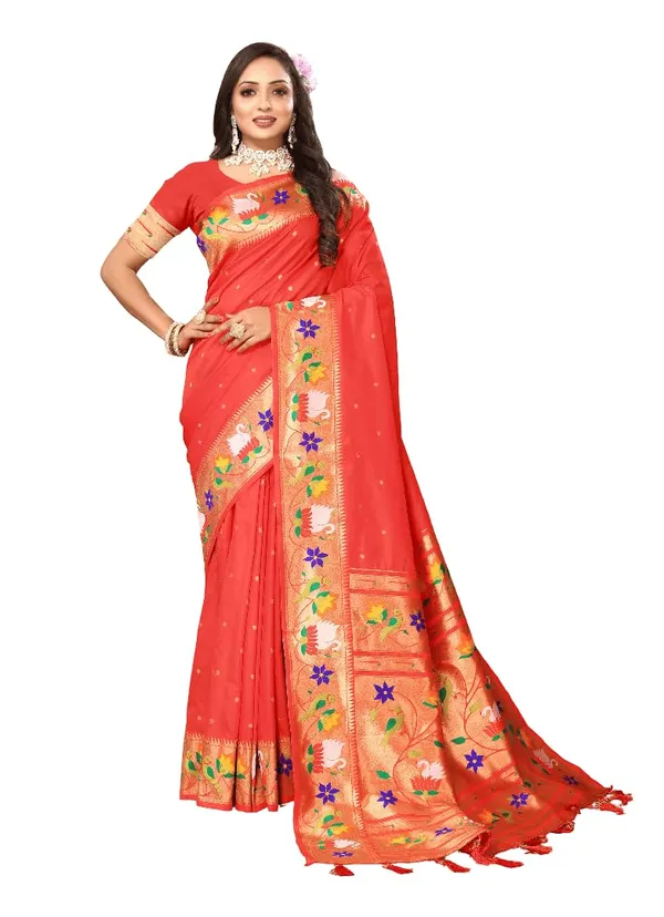 WoMensilk_Paithani_Saree_With_Blouse_Piece