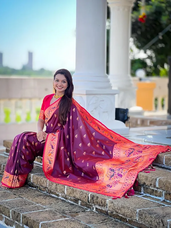 Women_Paithani_Silk_Saree_With_Blouse_Piece