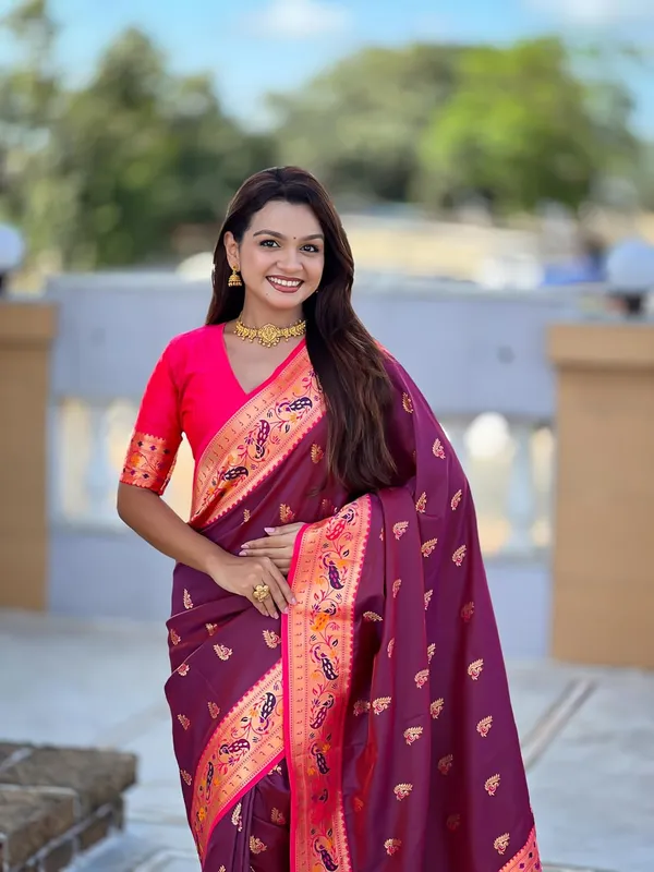 Women_Paithani_Silk_Saree_With_Blouse_Piece